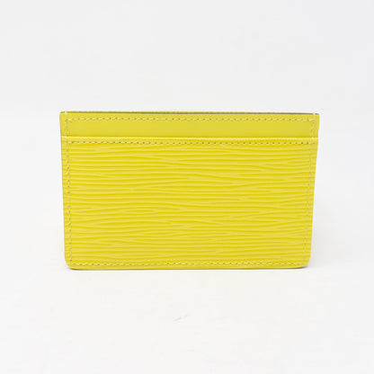 Louis-vuitton Card Holder Pistachio Epi Leather