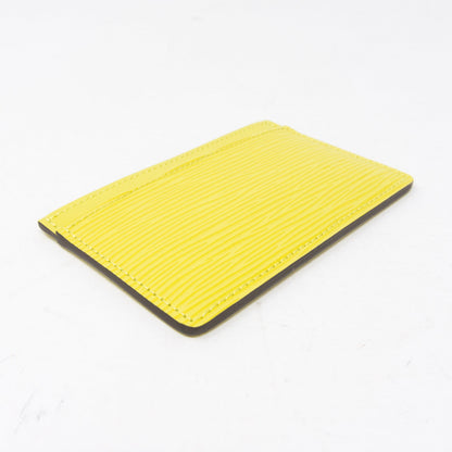 Louis-vuitton Card Holder Pistachio Epi Leather