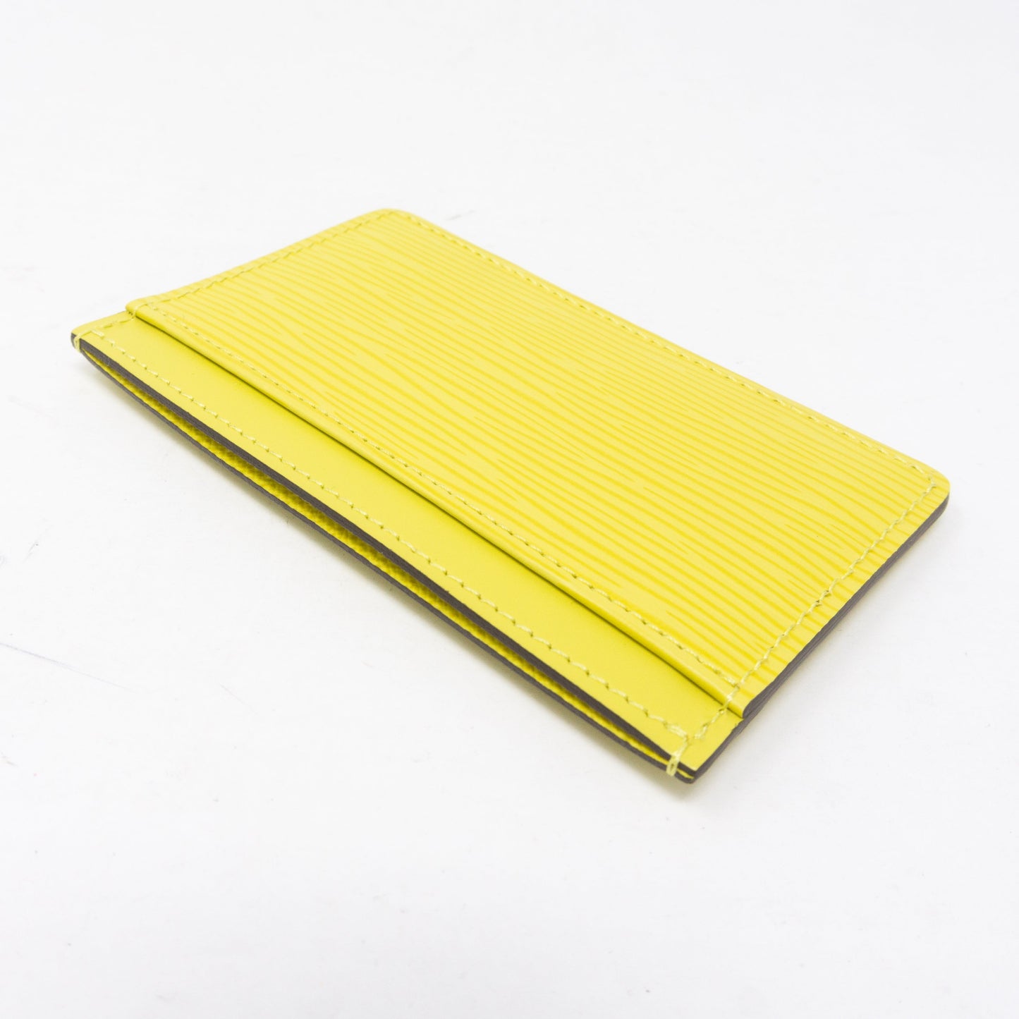 Louis-vuitton Card Holder Pistachio Epi Leather