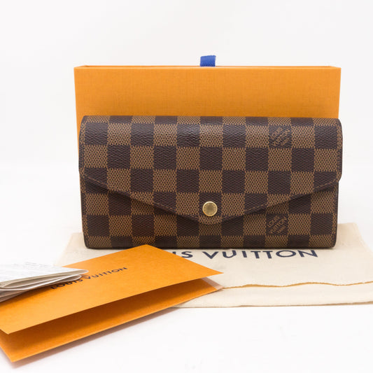Louis-vuitton Sarah Wallet Damier Ebene