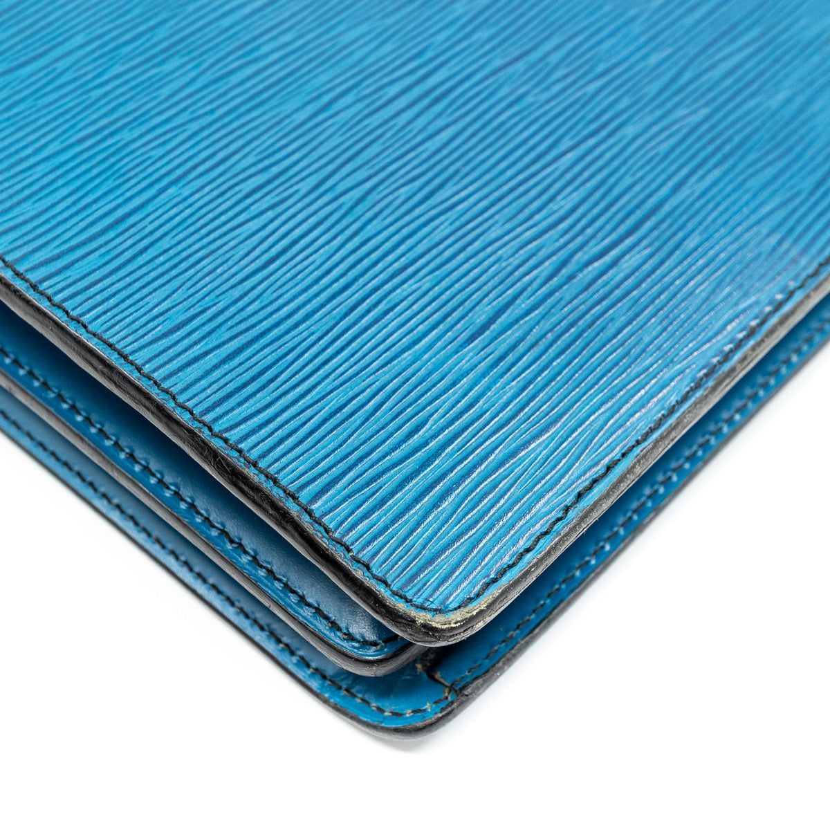Louis-vuitton Serviette Ambassadeur Blue Epi Leather