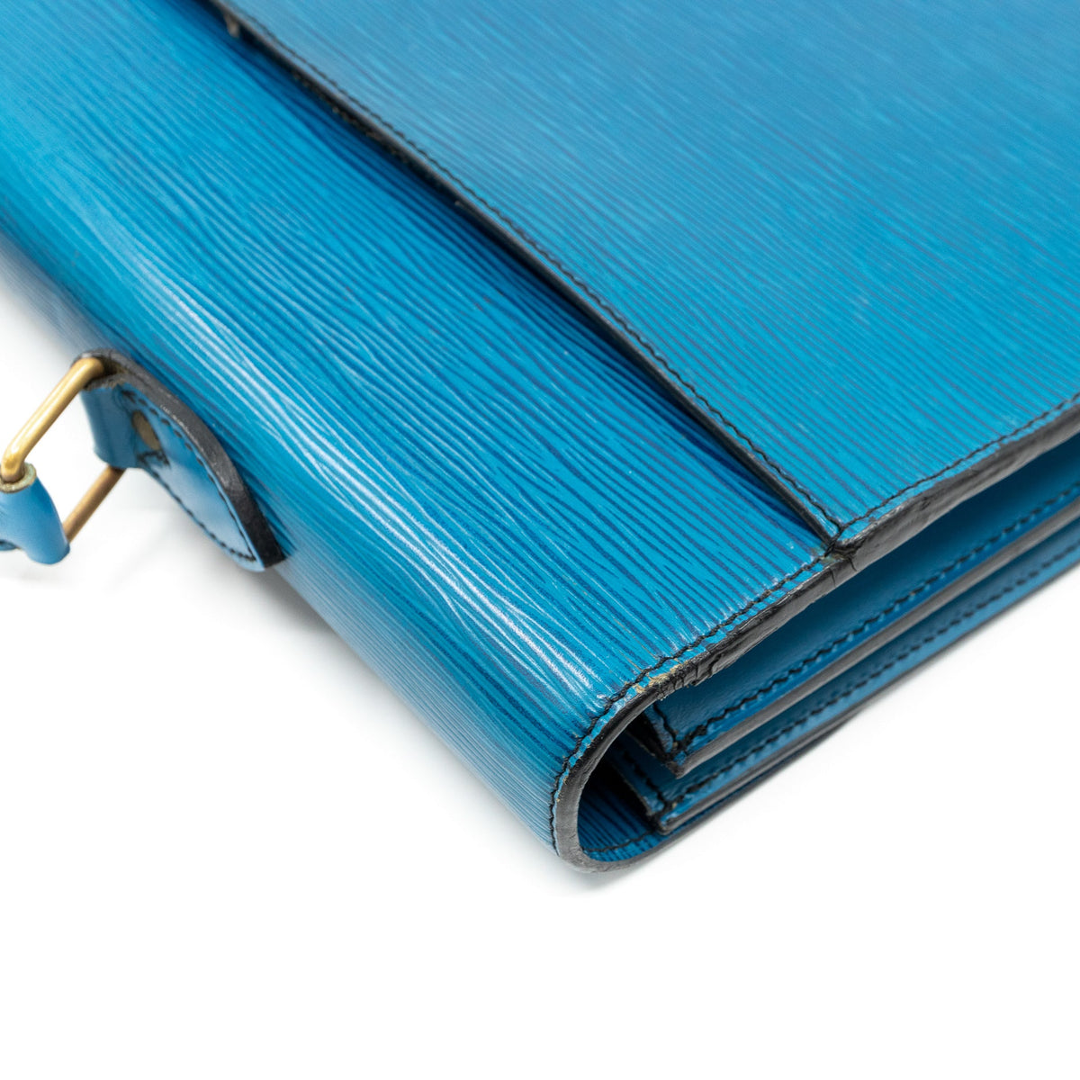 Louis-vuitton Serviette Ambassadeur Blue Epi Leather