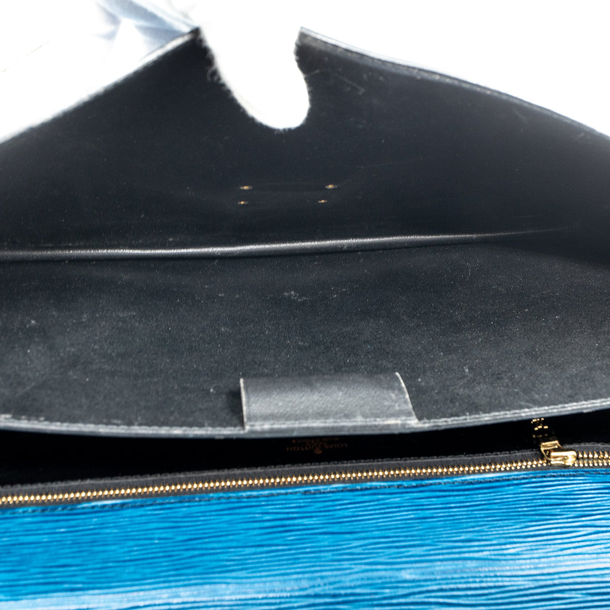 Louis-vuitton Serviette Ambassadeur Blue Epi Leather