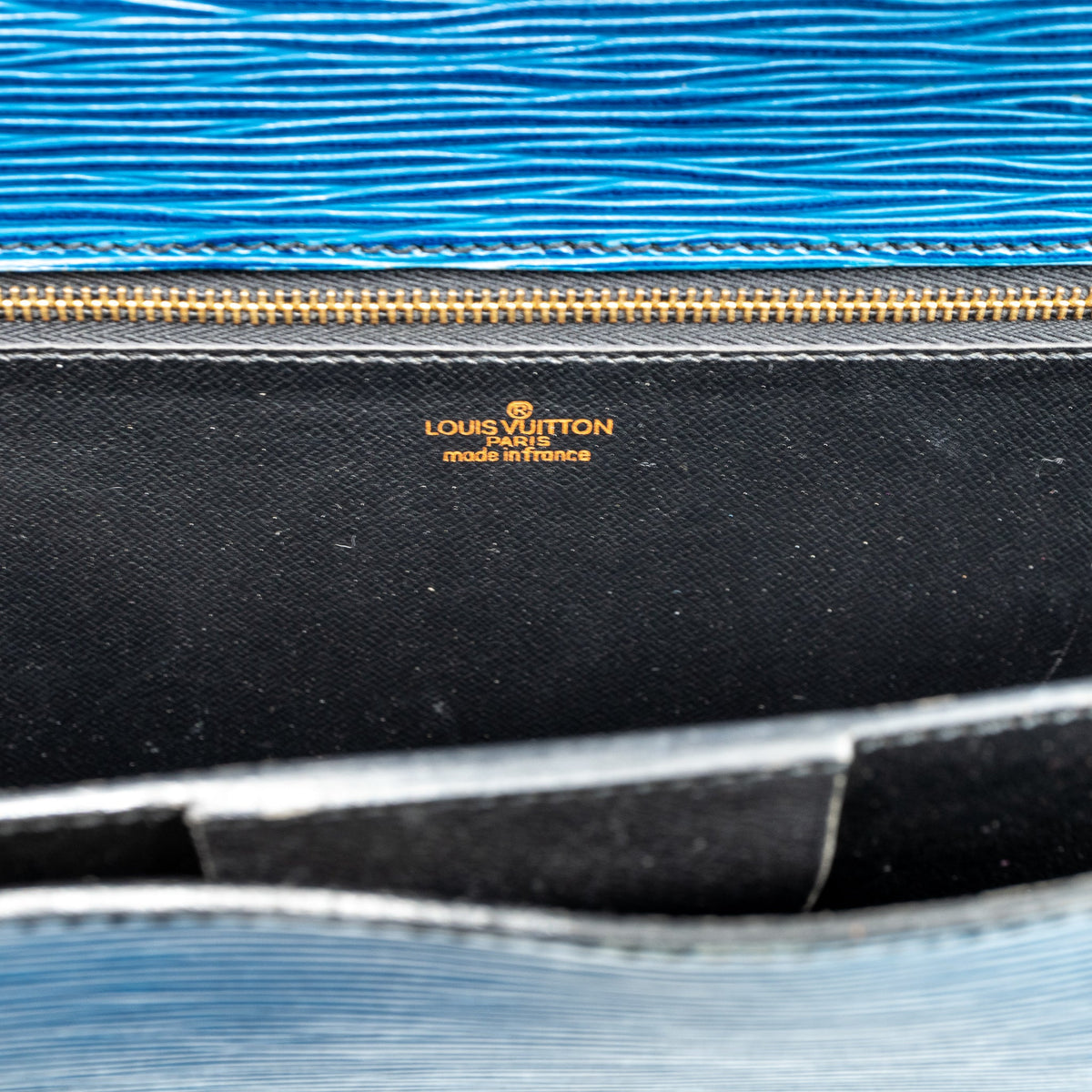 Louis-vuitton Serviette Ambassadeur Blue Epi Leather