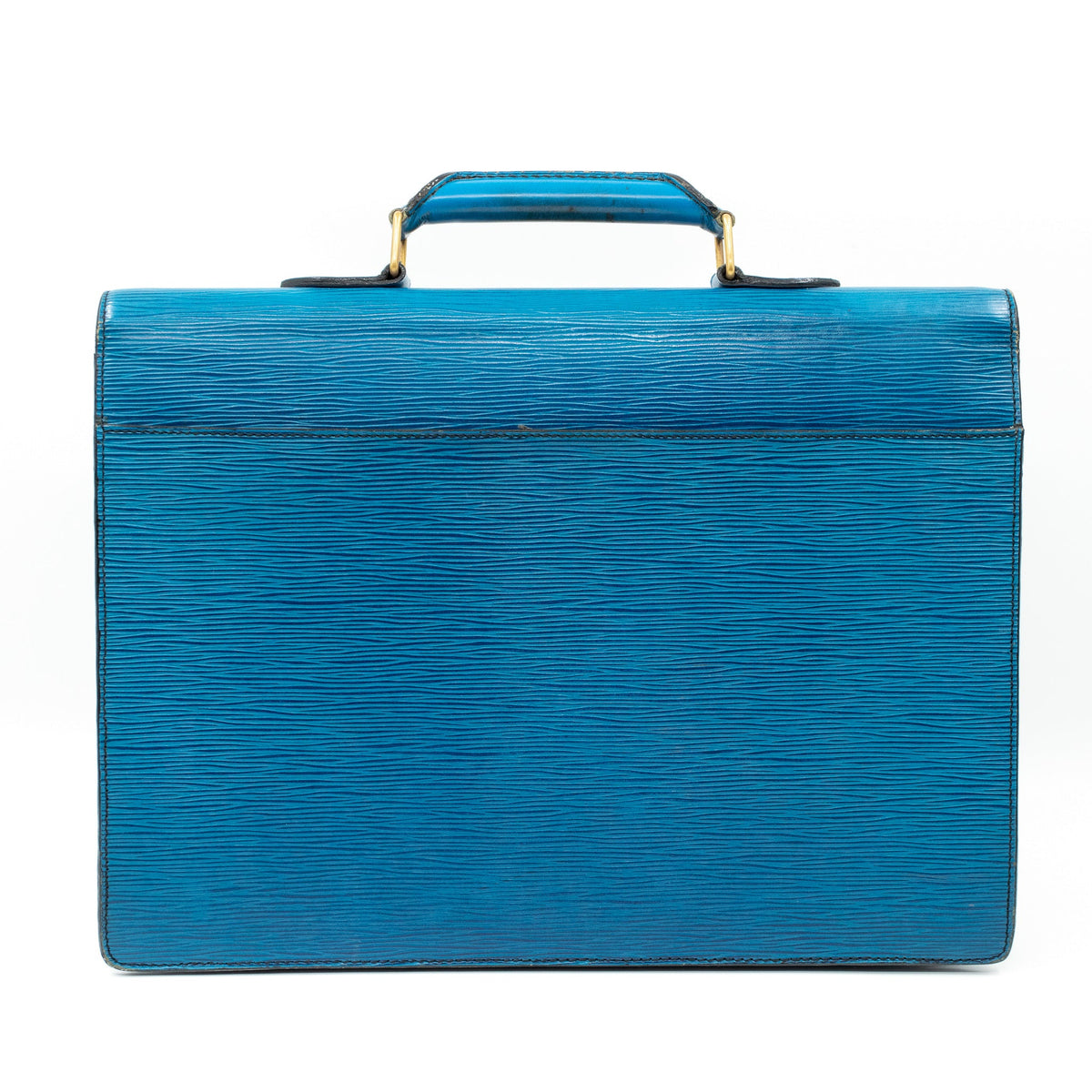 Louis-vuitton Serviette Ambassadeur Blue Epi Leather