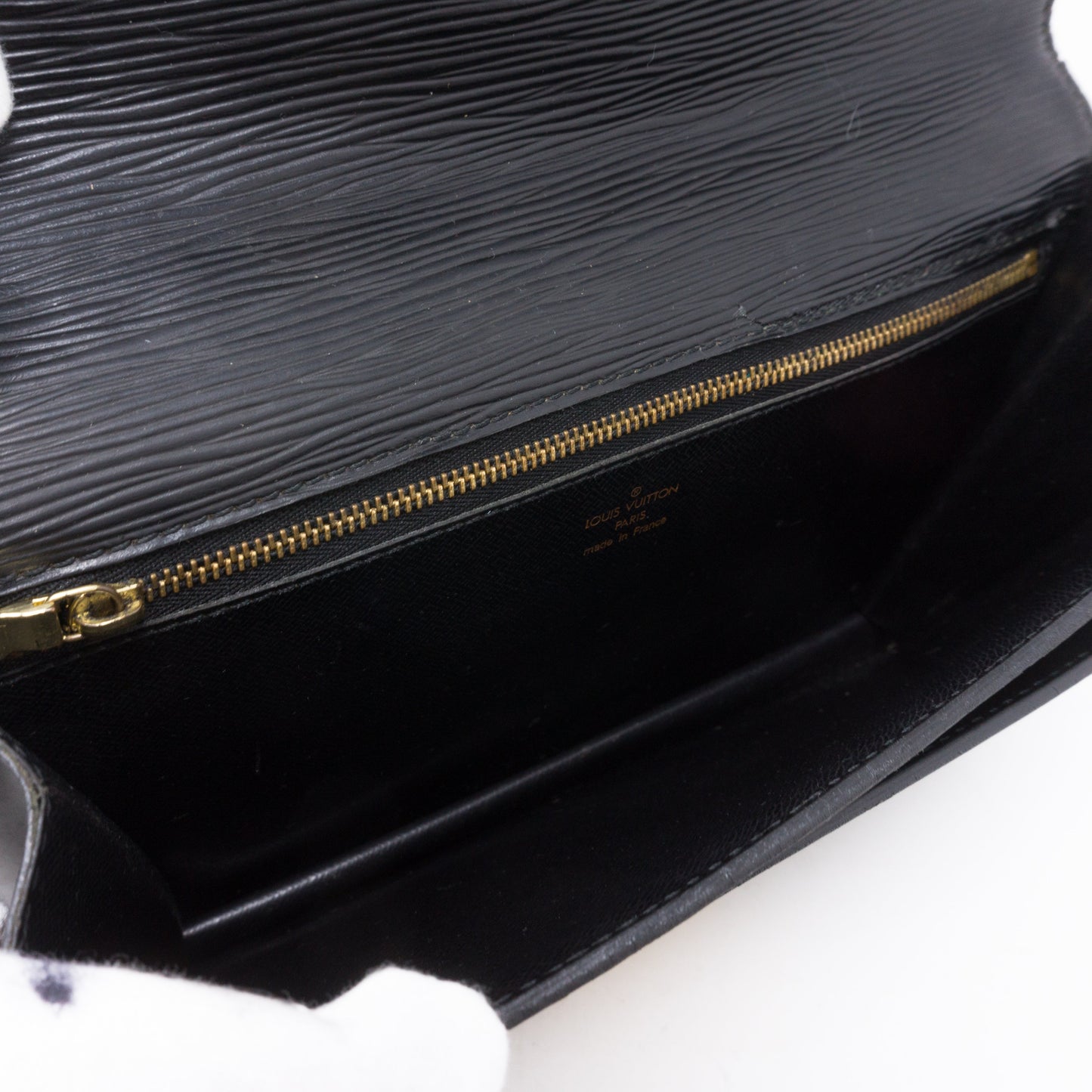 Louis-vuitton Document Clutch Black Epi Leather