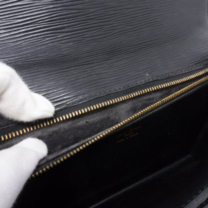 Louis-vuitton Document Clutch Black Epi Leather