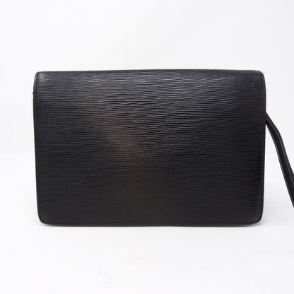 Louis-vuitton Document Clutch Black Epi Leather