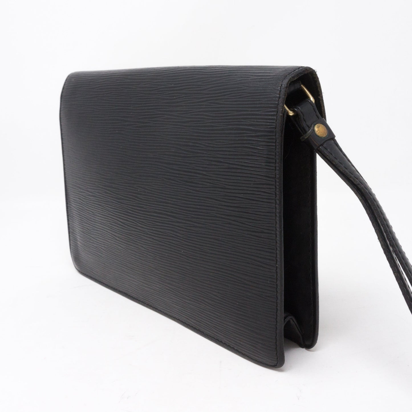 Louis-vuitton Document Clutch Black Epi Leather