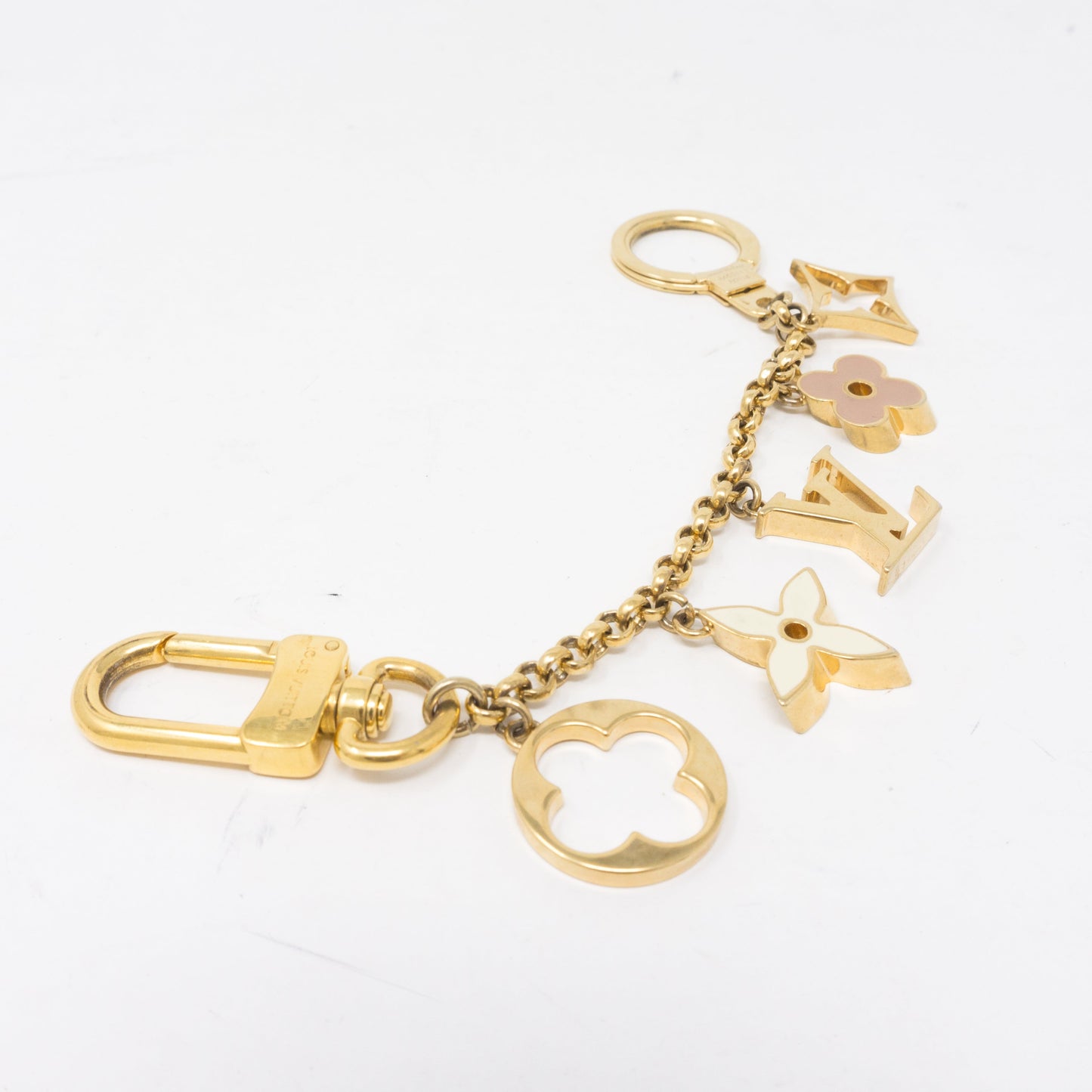 Louis-vuitton Fleur de Monogram Bag Charm Chain