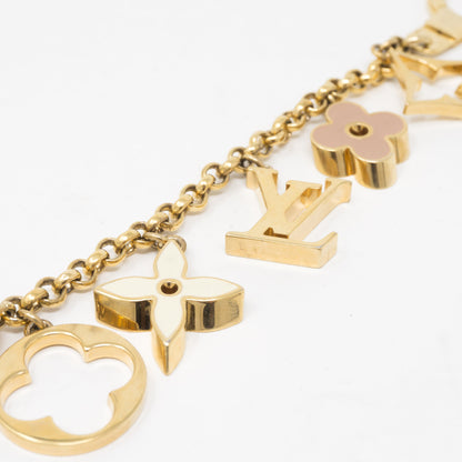 Louis-vuitton Fleur de Monogram Bag Charm Chain