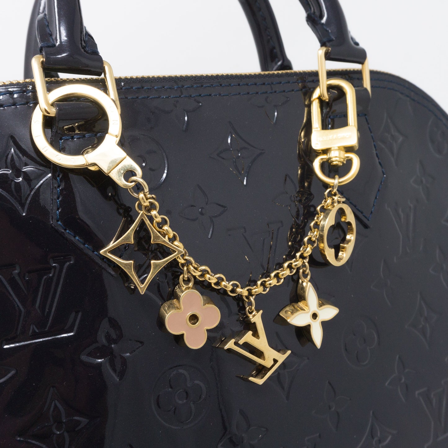 Louis-vuitton Fleur de Monogram Bag Charm Chain
