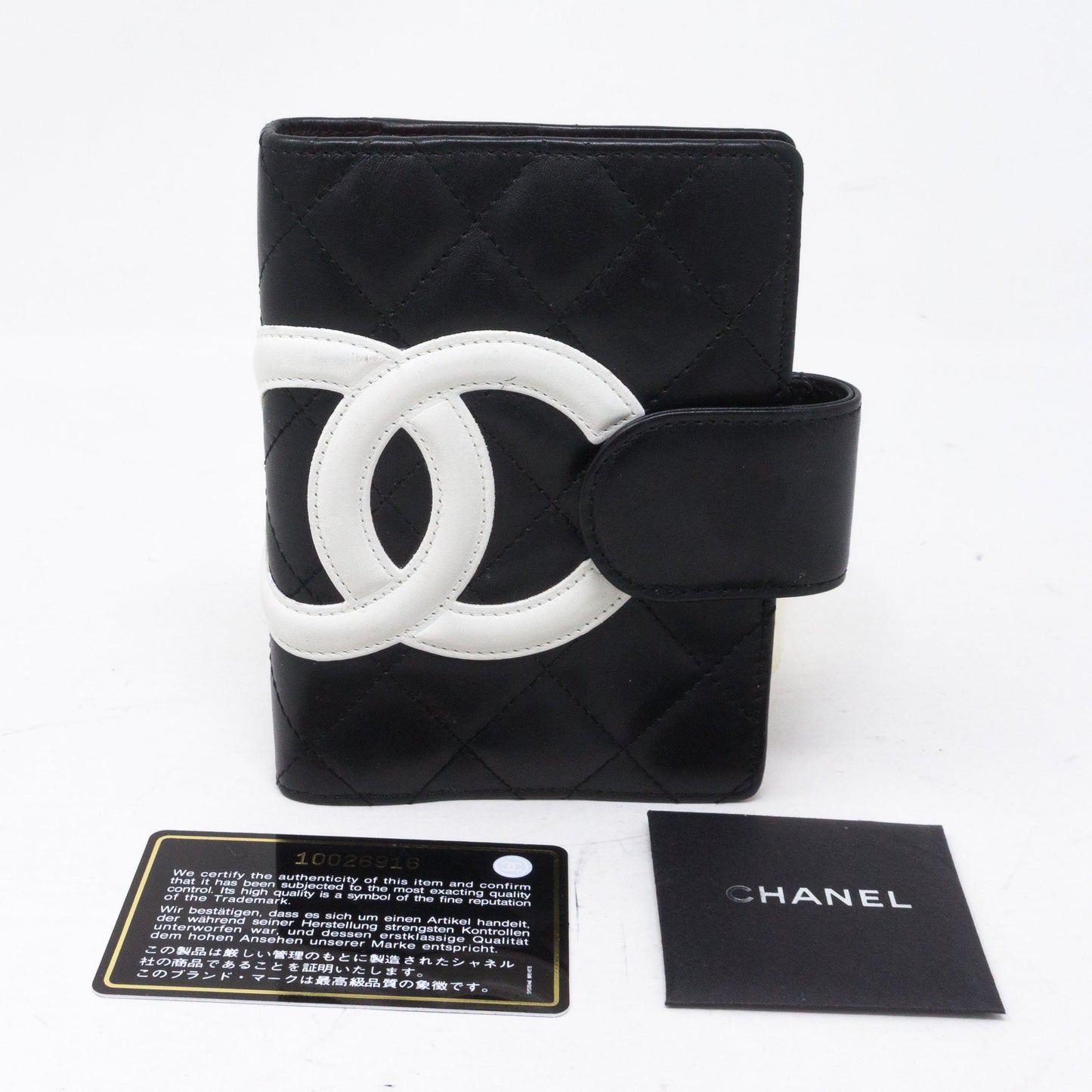 Cambon Agenda Small Black Leather