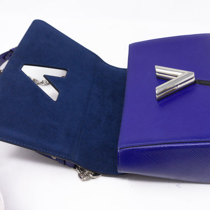 Louis-vuitton Twist MM Flamingo Blue Epi Leather