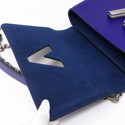 Louis-vuitton Twist MM Flamingo Blue Epi Leather