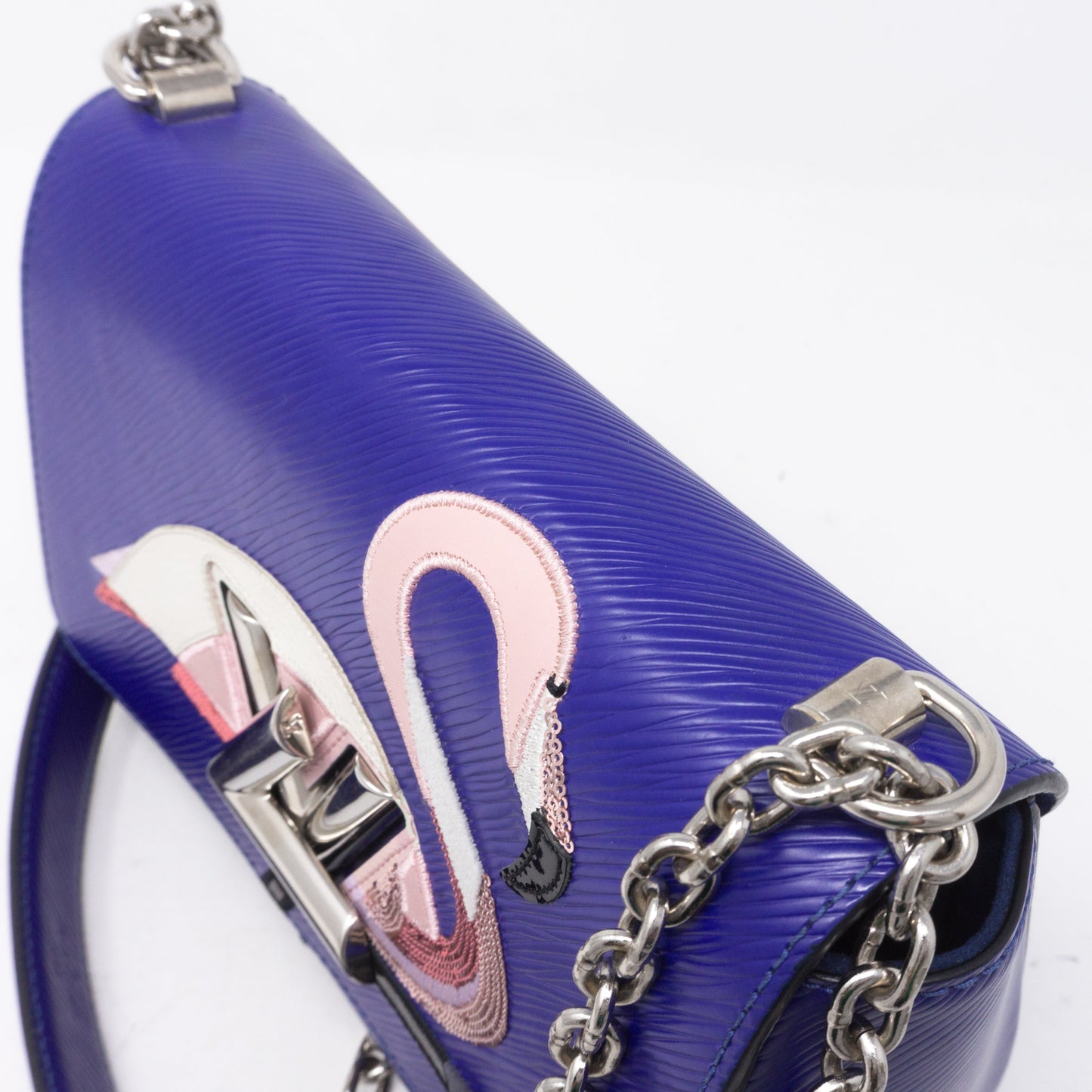 Louis-vuitton Twist MM Flamingo Blue Epi Leather