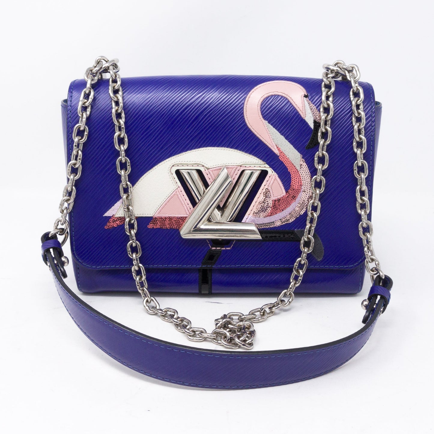 Louis-vuitton Twist MM Flamingo Blue Epi Leather