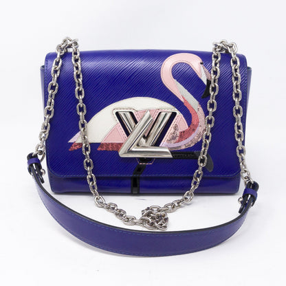 Louis-vuitton Twist MM Flamingo Blue Epi Leather