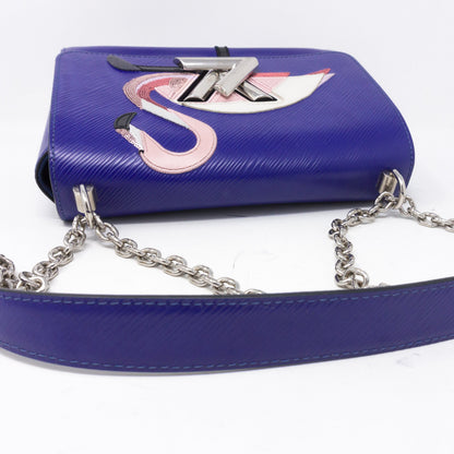 Louis-vuitton Twist MM Flamingo Blue Epi Leather