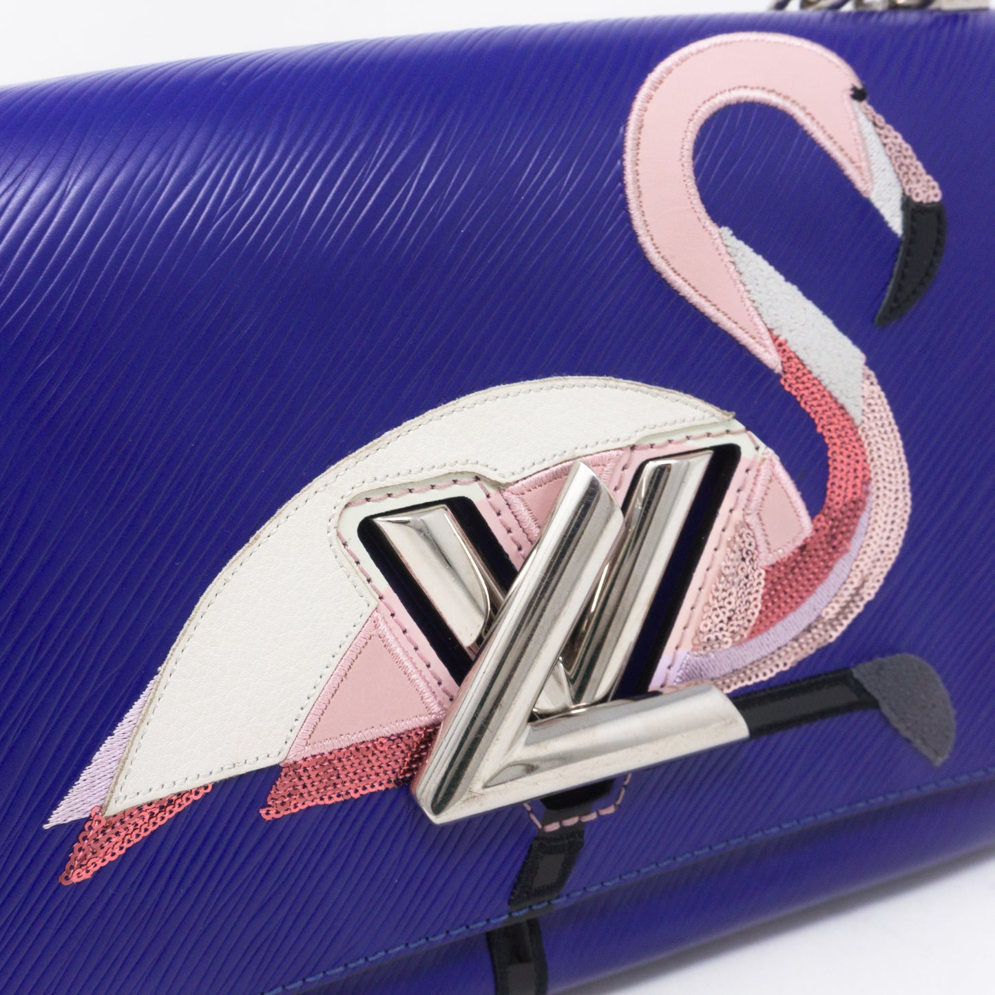 Louis-vuitton Twist MM Flamingo Blue Epi Leather