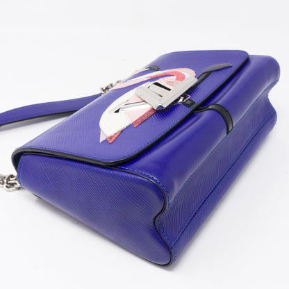 Louis-vuitton Twist MM Flamingo Blue Epi Leather