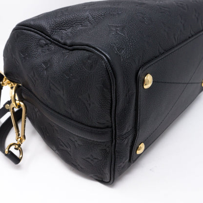 Louis-vuitton Speedy 30 Bandouliere Black Monogram Empreinte