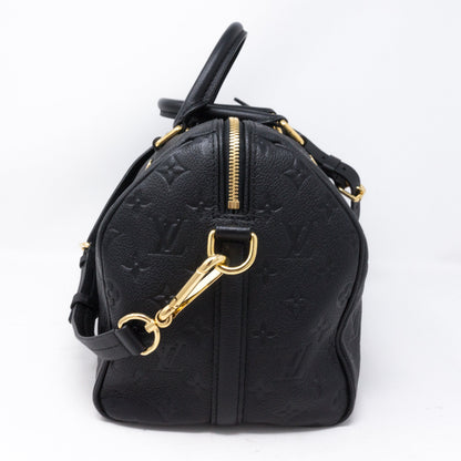 Louis-vuitton Speedy 30 Bandouliere Black Monogram Empreinte