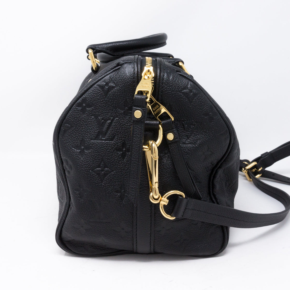 Louis-vuitton Speedy 30 Bandouliere Black Monogram Empreinte