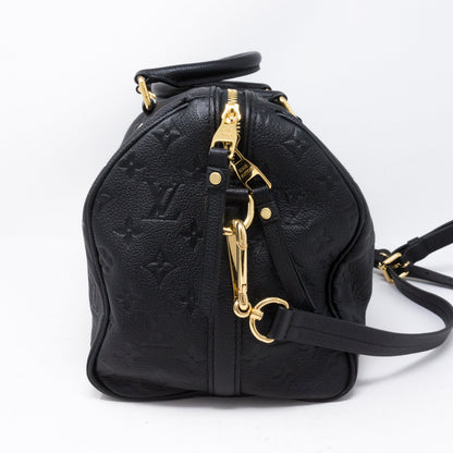 Louis-vuitton Speedy 30 Bandouliere Black Monogram Empreinte