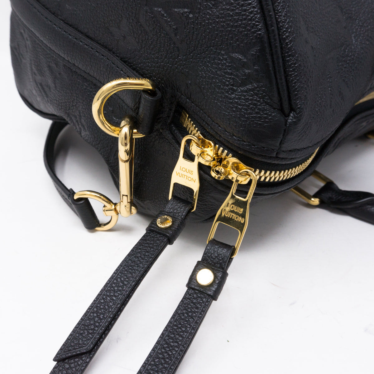 Louis-vuitton Speedy 30 Bandouliere Black Monogram Empreinte