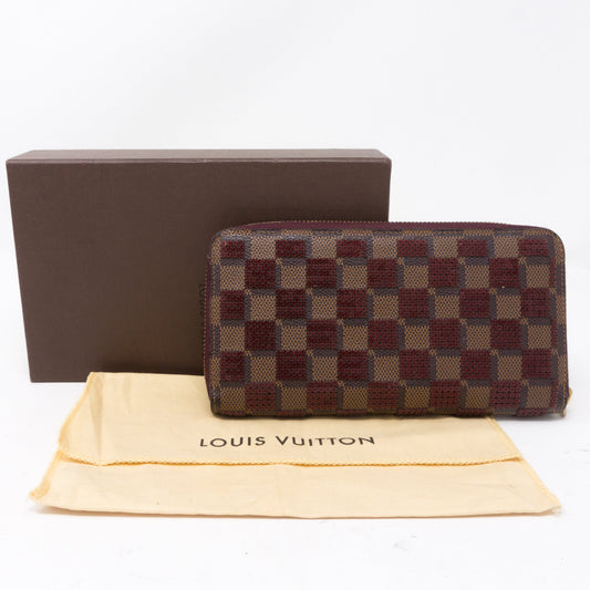 Zippy Wallet Damier Paillettes Red