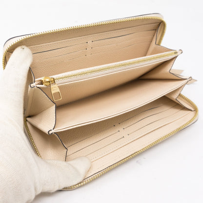 Louis-vuitton Zippy Wallet White Monogram Empreinte