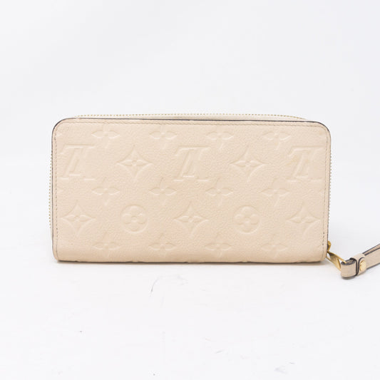 Louis-vuitton Zippy Wallet White Monogram Empreinte