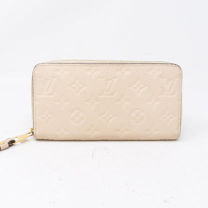 Louis-vuitton Zippy Wallet White Monogram Empreinte