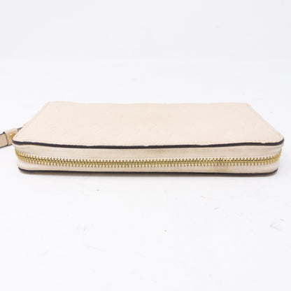 Louis-vuitton Zippy Wallet White Monogram Empreinte