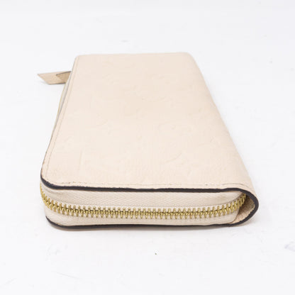 Louis-vuitton Zippy Wallet White Monogram Empreinte