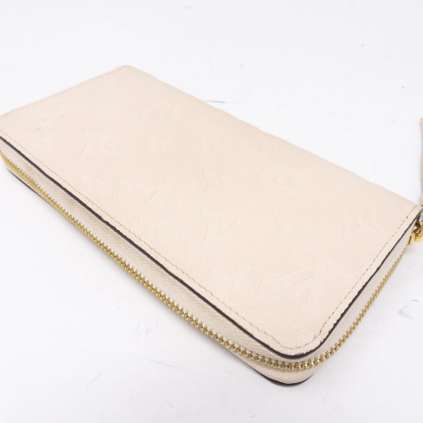 Louis-vuitton Zippy Wallet White Monogram Empreinte