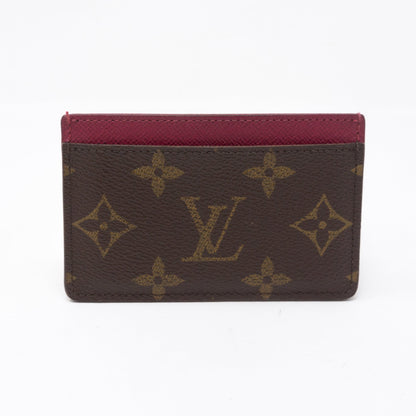 Louis-vuitton Card Holder Monogram Fuchsia