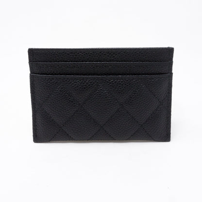 Holder CC Filigree Black Caviar Leather