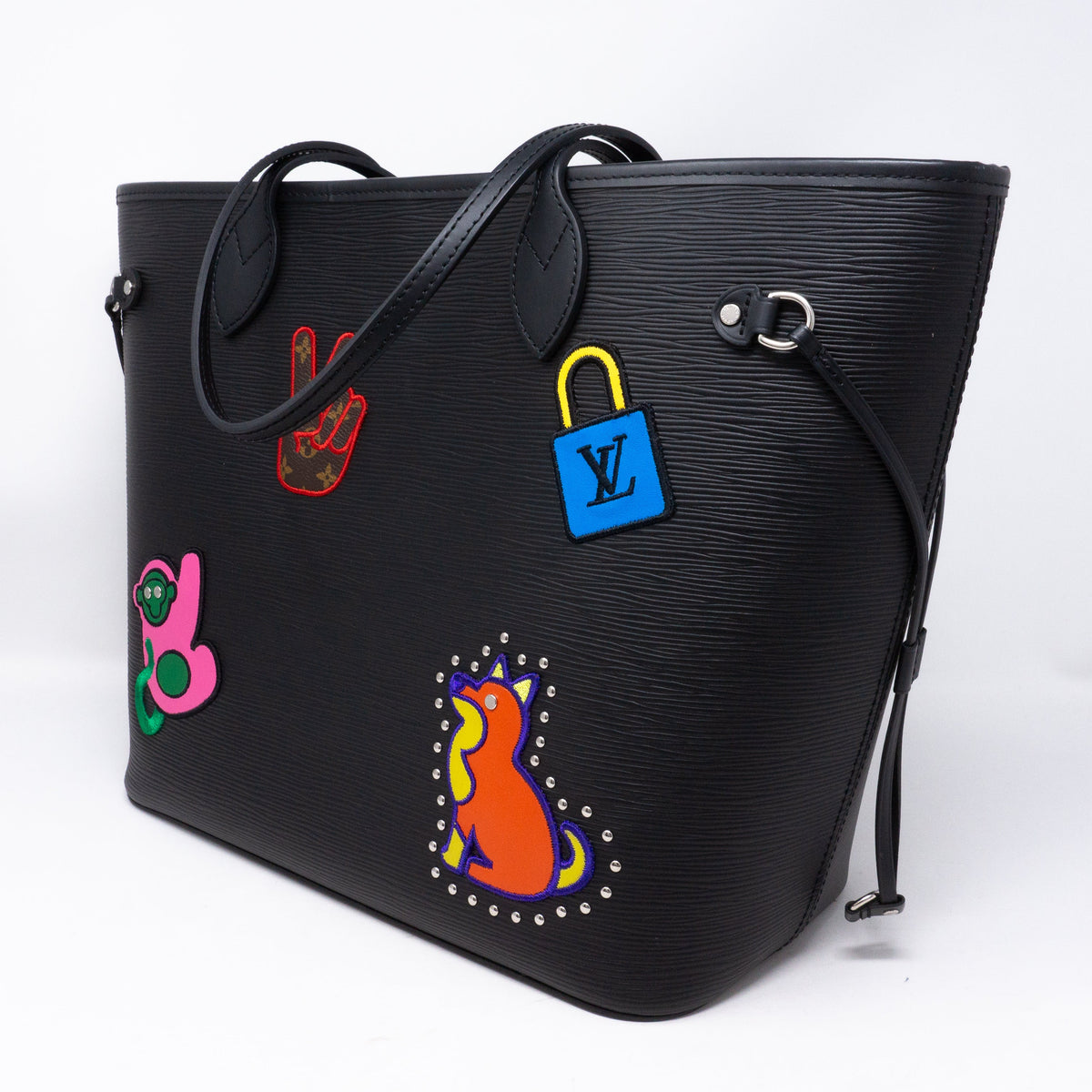 Louis-vuitton Neverfull MM Epi Patches with Pochette
