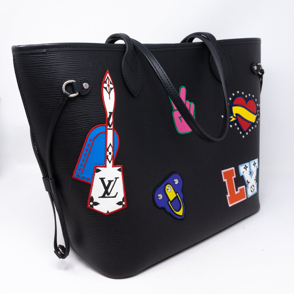 Louis-vuitton Neverfull MM Epi Patches with Pochette