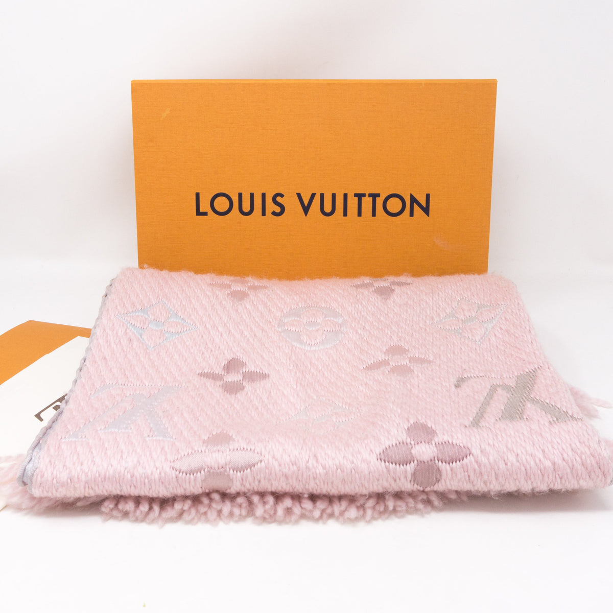 Louis-vuitton Logomania Rainbow Crystal Pink Scarf