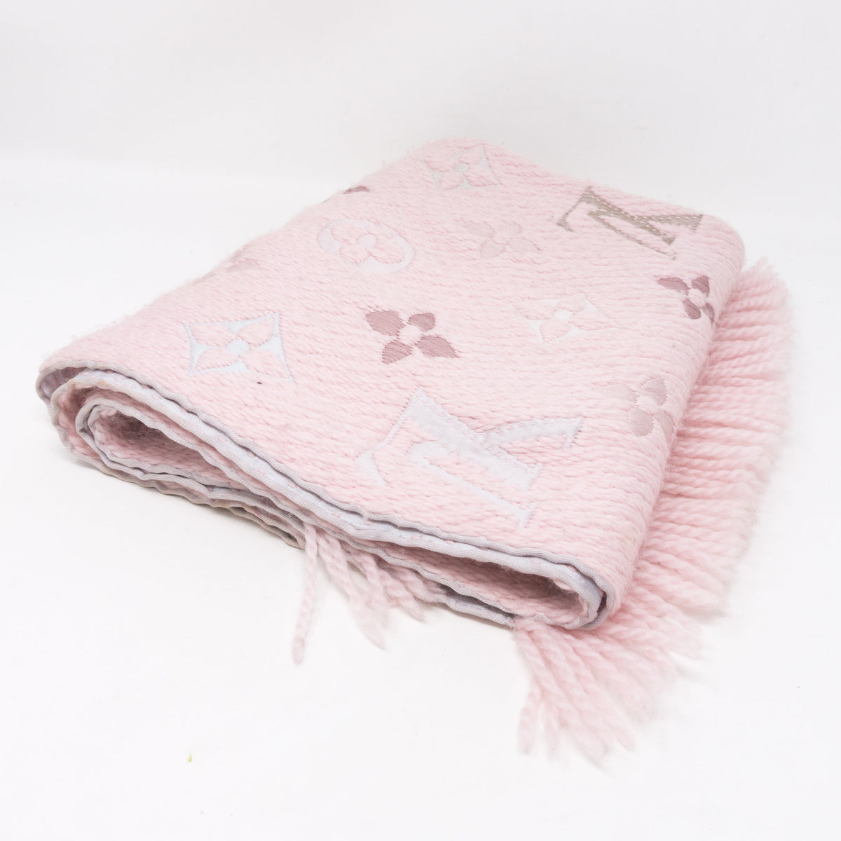 Louis-vuitton Logomania Rainbow Crystal Pink Scarf