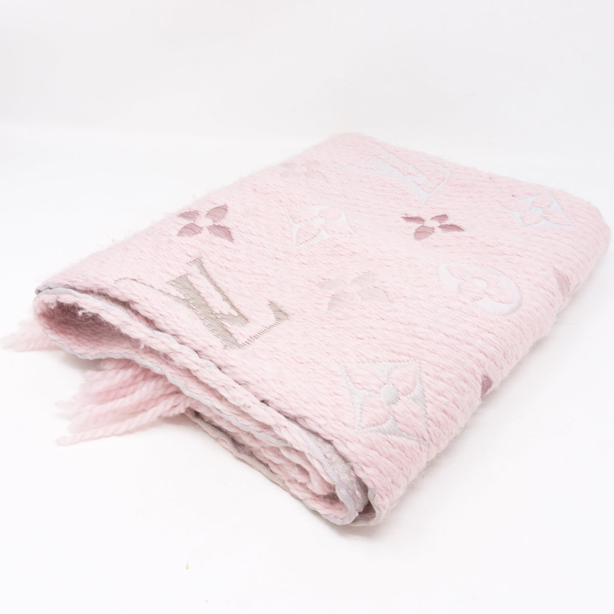 Louis-vuitton Logomania Rainbow Crystal Pink Scarf