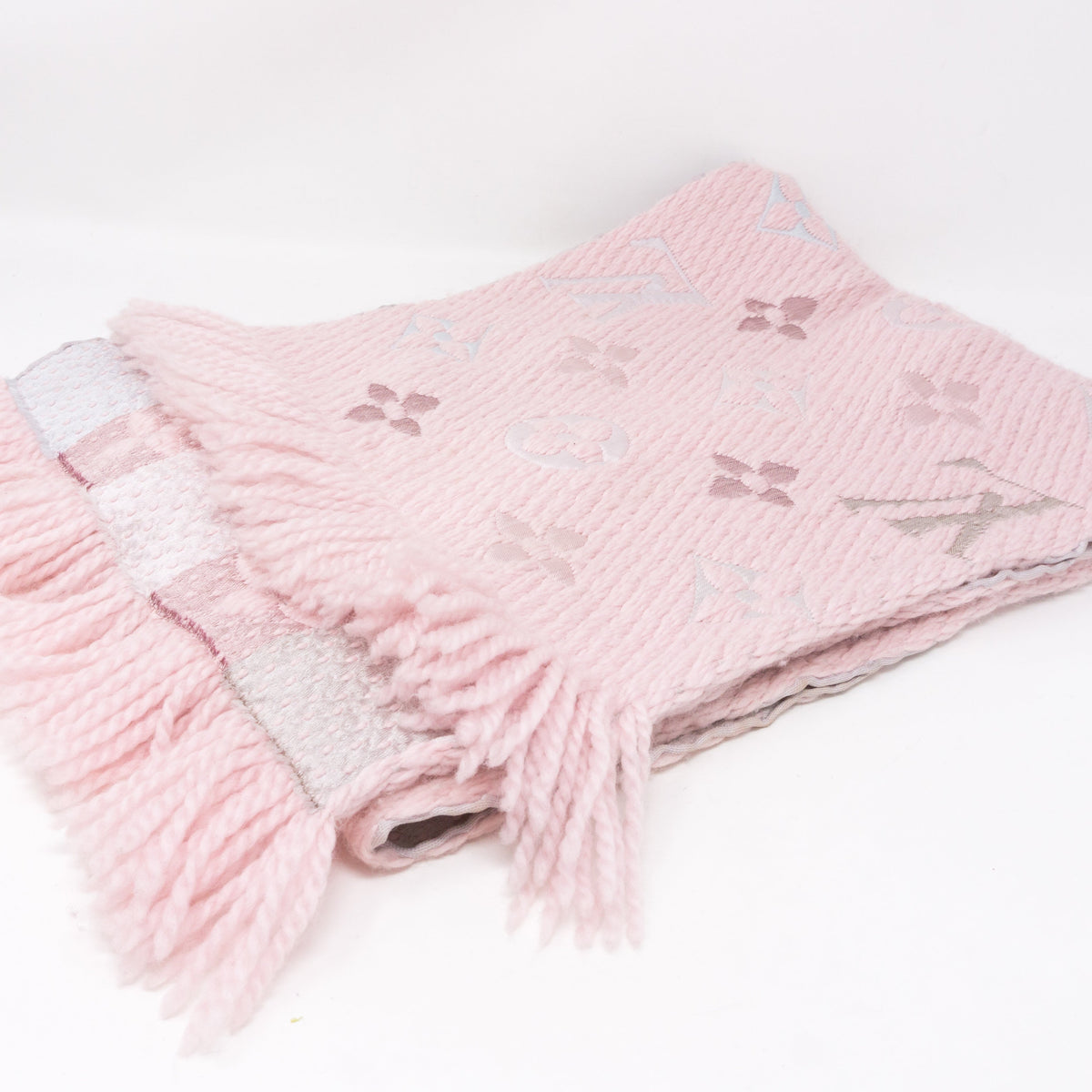 Louis-vuitton Logomania Rainbow Crystal Pink Scarf