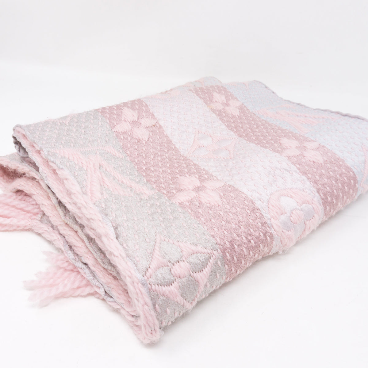 Louis-vuitton Logomania Rainbow Crystal Pink Scarf