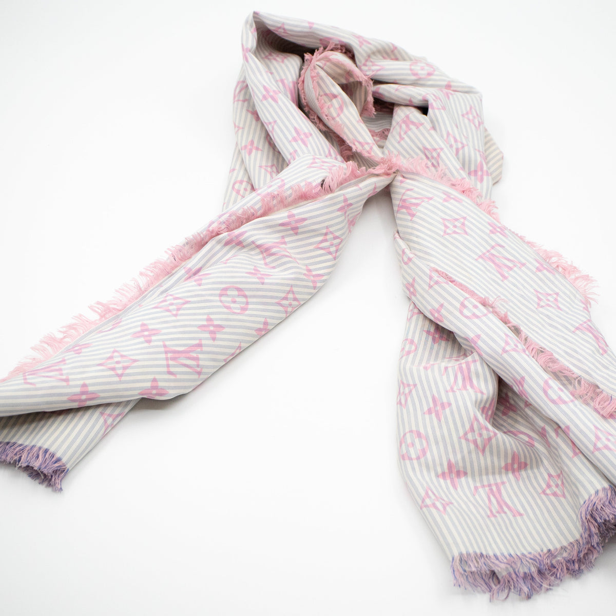 Louis-vuitton Sur Mesure Silk Square Scarf Pink