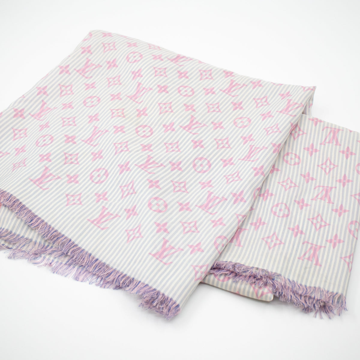 Louis-vuitton Sur Mesure Silk Square Scarf Pink