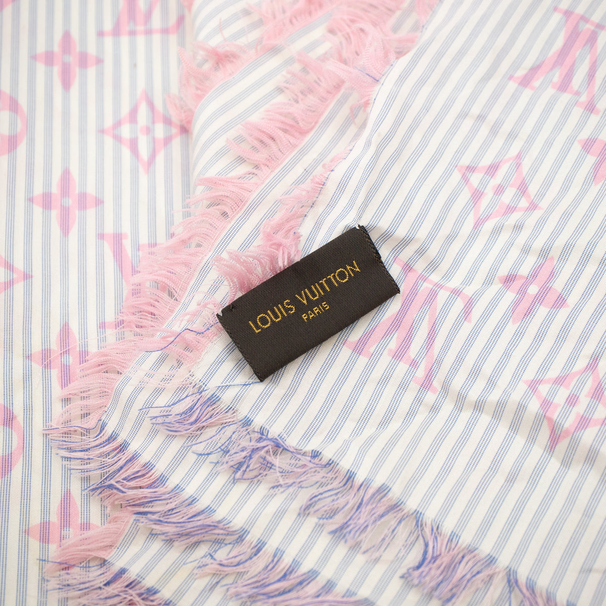 Louis-vuitton Sur Mesure Silk Square Scarf Pink