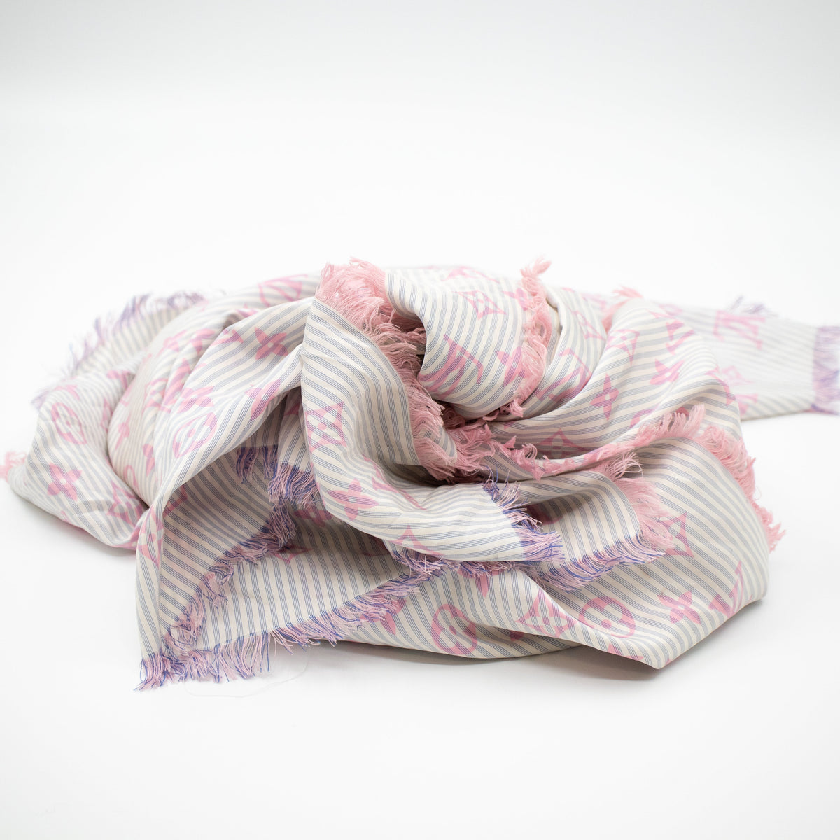 Louis-vuitton Sur Mesure Silk Square Scarf Pink